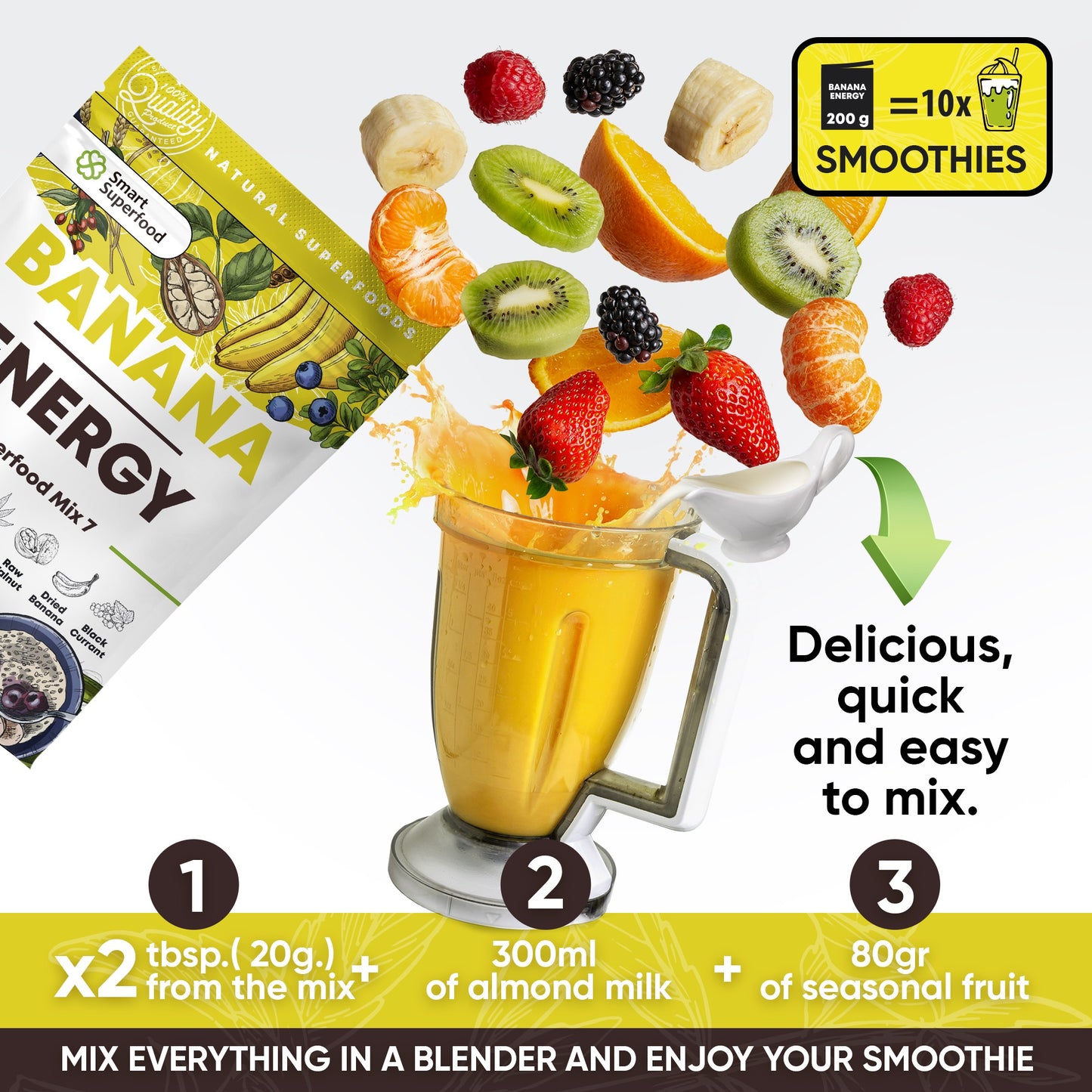 Superfood Mix Banana Energy - 10 Servings