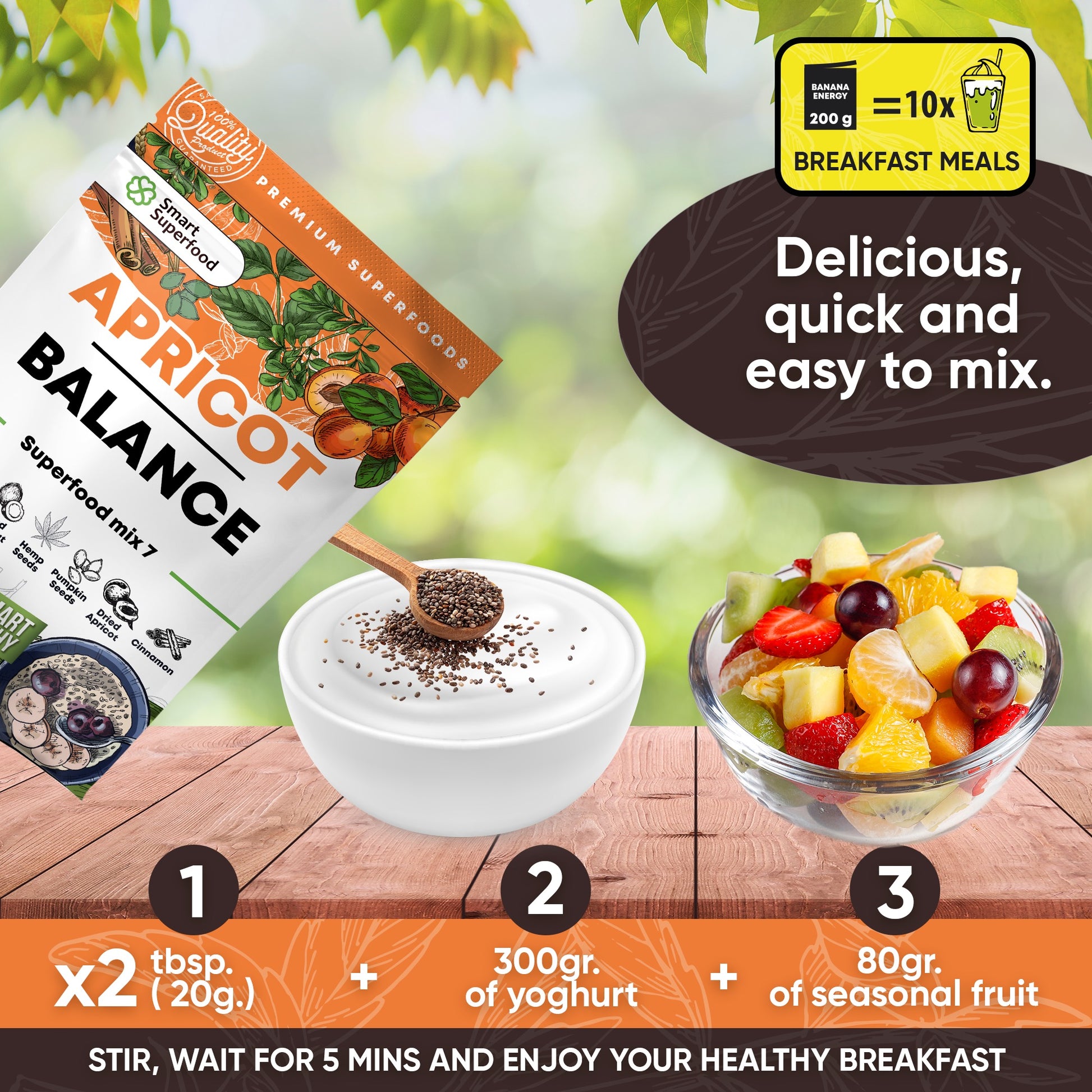 Superfood Mix Apricot Balance - 10 Servings